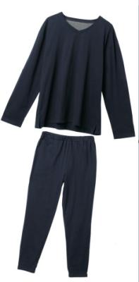China Plain Woven V Neck Long Sleeve Men Black Knit Suit for sale