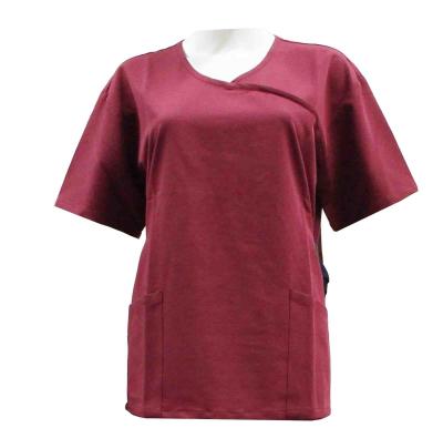 China 180 GSM Lady Polyester 62 % Rayon ( Viscose) 33% Spandex 5% 180gsm Short Sleeve Medical Uniforms for sale