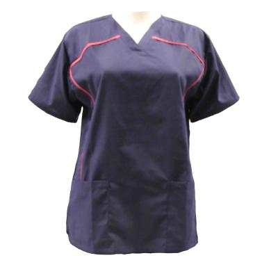 China 155GSM Female Medical Scrub Uniform Unisex Top Shirts Antimicrobial Wrinkle-free for sale