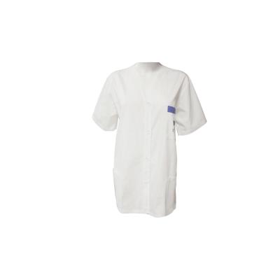 China 136 GSM Polyester 65% Cotton 35% Medical Uniform Printed Medical V Neck Scrubs for sale