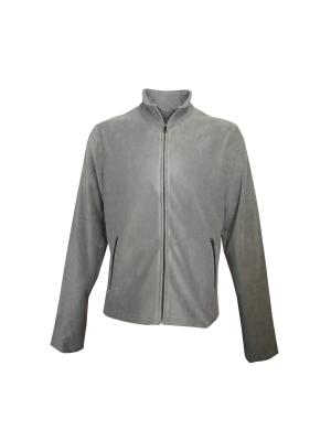 China 240 GSM 100% Polyester Polar Fleece Grey Men Fall And Winter Jacket for sale