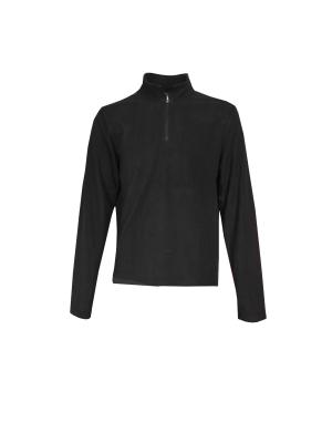 China 185 GSM Polyester 100% Polar Fleece Black Men Fall And Winter Jacket for sale