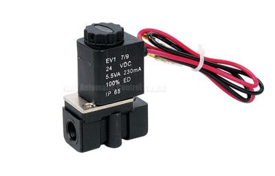 China 2.5mm Plastic Steel Two Position Two Way Solenoid Valve , Direct Acting Valve for sale