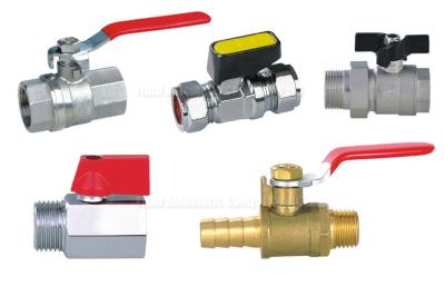 China Pneumatic Accessories BV Brass Ball Valve 25bar With Both 1/4