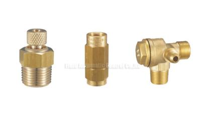 China Brass Pneumatic Accessories Drainer Valve , Unloaded Valve , Throttle Valve , Check Valve Of Air Compressor for sale