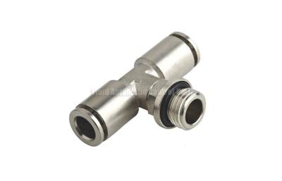 China Stainless Steel Branch Tee Pneumatic Tube Fittings,Quick Push-in Fitting for sale
