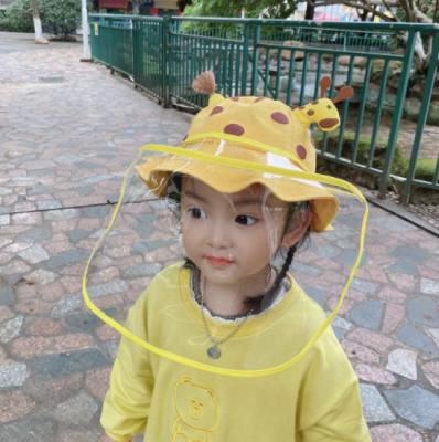 China Glass Face Shield Hat For Kids Hat With Transparent Face Shield Fashion Clear Protective Hat Face Shield for sale