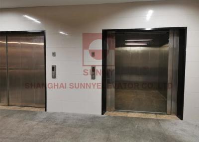 China VVVF Slide Door Cargo Elevator Lift With Step As380 / Monarch Nice3000 Controller for sale