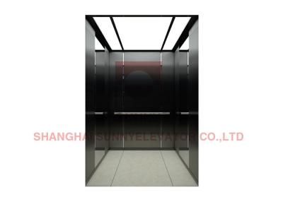 China 1m/S Tinanium Mirror Stainless Steel MRL Passenger Elevator With Portable Operation for sale