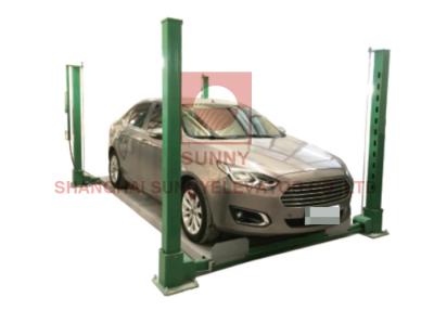 China Hydraulic Driven Four Post Car Parking Lift With Two Parking Space for sale