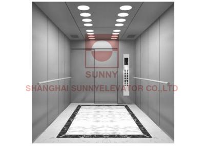 China 6 Floor 1600kg Hospital Elevator Big Space Patient Bed Lift Hairline Stainless Steel for sale