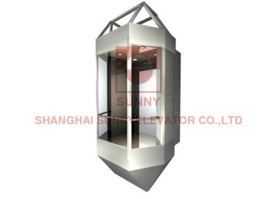 China Elevador panorámico de cristal de visita turístico de excursión de los elevadores del pasajero para el edificio comercial en venta