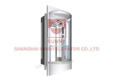 中国 630kg Machine Room Less Elevator Home Glass Door Elevator 販売のため