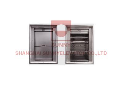 China Hairline Stainless Steel Restaurant Dumbwaiter Lift 100 - 250kg Load Food Elevator for sale