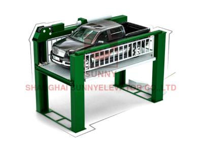 中国 Hydraulic Four Post Auto Parking Lift Floor Mounted Heavy Duty Car Elevator For Outdoor 販売のため
