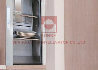 China 250kg Load 0.4m/S Speed Kitchen Elevator Dumbwaiter Elevator With Sider Door for sale