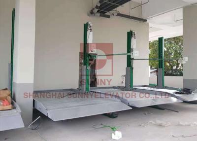 China Two Post Auto Parking Lift Auto Storage Lift Space Saving Wear Resistance for sale