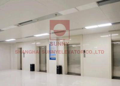 China Tamaño de alta velocidad de la puerta de abertura 1100*2100 del espacio del elevador grande del hospital en venta