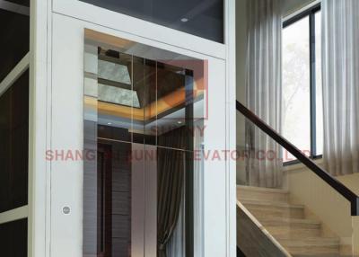 China Glass Residential Elevator Small Elevator Lift For Homes Load 250-400kg for sale