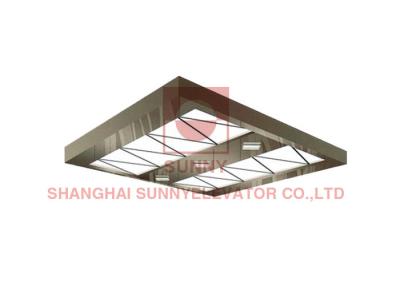 China Elevator Spare Parts with Cabin Decoration Central Soft Flat Image Ceiling for sale