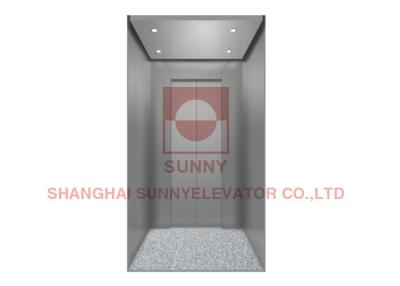 China Elevator Parts Villa Elevator Interior Design PVC Floor With Stainless Steel / Tube Light for sale