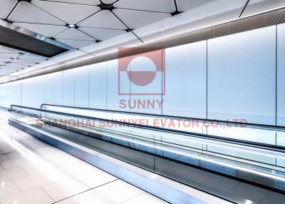 China Flughafen-beweglicher Gehweg-SONNIGER Aufzug und Rolltreppe 0.5m/s beschleunigen zu verkaufen