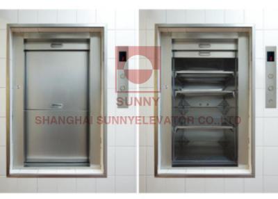 China Industrial Dumbwaiter Elevator Open Sliding Door Flexible With Car Design for sale