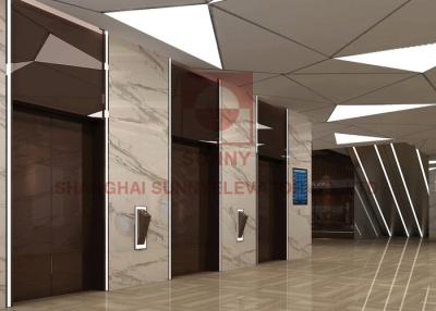 China elevador e elevador pequenos do passageiro da sala da máquina 1000kg com revestimento do Pvc à venda