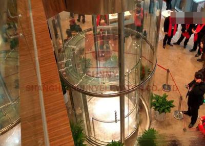 China 1350kg Glass Panoramic Lift Circular Elevators With CE ISO Approved for sale