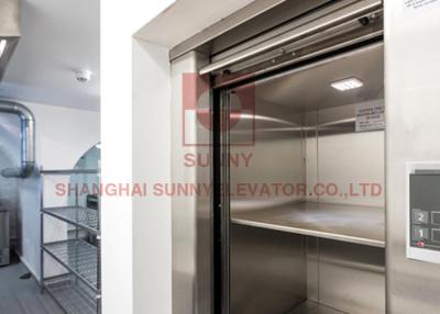 China Stainless Steel Material Small Food Elevator With VVVF Control 0.4m/S Speed for sale