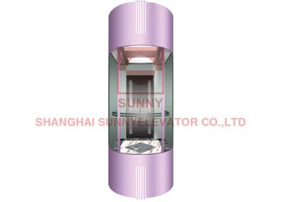 China Öffnungs-Tür der Mitte-1000kg Besichtigungspanoramischer Glasaufzug-Aufzug Vvvf zu verkaufen