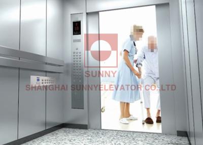 China CE Hairline Stainless Steel Vvvf Hospital Elevator Without Attendant for sale