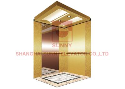 China Stainless Steel 2.5m/S Load 1600kg Elevator Lift With VVVF Drive for sale