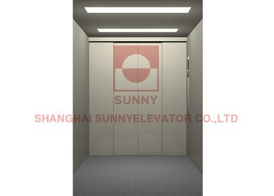 China elevador de frete Gearless da porta lateral do elevador da carga 1.0m/S com a placa de aço pintada à venda