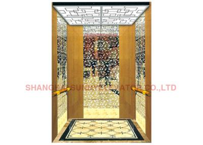 China Marble Flooring Load 400kg 0.4m/S Passenger Elevator For Home Use for sale