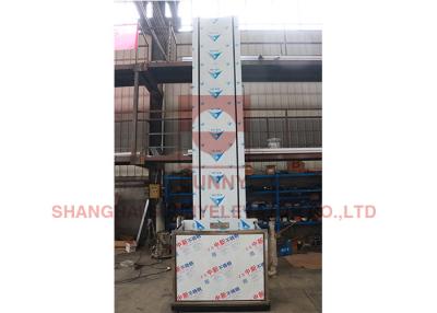 China da carga hidráulica vertical da cabine da casa 6m de 250kg 3kw elevador material à venda
