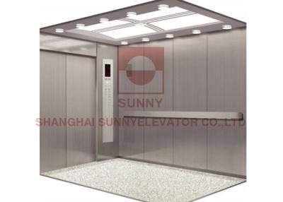 China 1600kg 2.5m/S Hairline Stainless Steel  Bed Hospital Elevator for sale