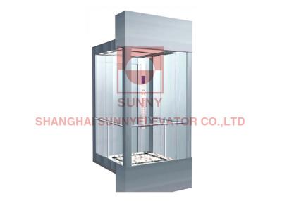 China PVC Floor Laminated Safety Glass 630KG MR Panoramic Elevator Lift for sale