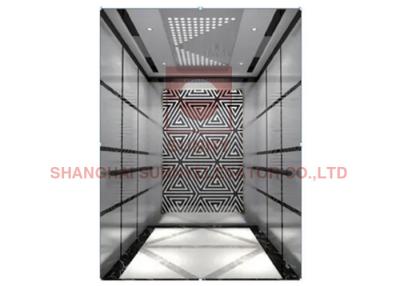 China Observation 1.75m/S 800kg Machine Room Less Elevator With Stainless Steel Glass for sale