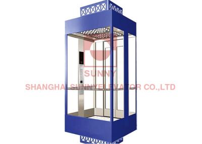 China Sightseeing VVVF 2 Person Stainless Steel Elements Lift Elevator For Home Use for sale