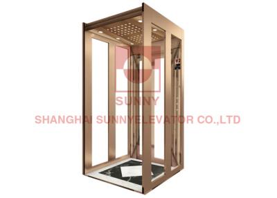 China 1600kg 5 Person Residential Panoramic Elevator PVC Plastic Floor for sale