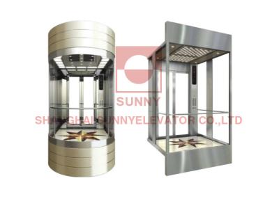 China VVVF 800KG Residential  Passenger Panoramic Elevator  Lift With Steel Handrail for sale