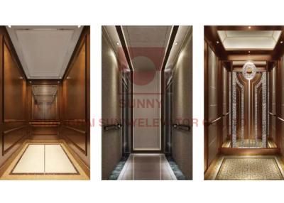 China 450KG VVVF Observation Interior Compact Home Elevator Household Applied for sale
