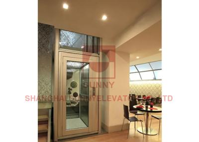 China Luxury 2 Floors 2 Stops Villa Elevator Vvvf Door Control 500kg Load for sale