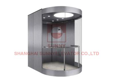 China 1600kg Load 13 Persons Panoramic Elevator With Long Hair Stainless Steel for sale