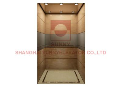 China VVVF Drive Home Elevator Lift With Rose Gold Mirror Stainless Steel for sale