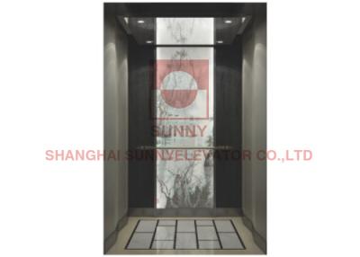 China Elevador do elevador da casa da casa de campo de FUJI 400KG com Black Mirror do titânio à venda