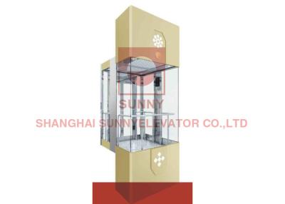 China Center Opening Door Sightseeing Passenger Elevator Stainless Steel for sale