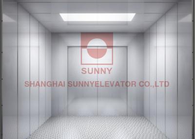 China Control constructivo del elevador de carga del coche de Warehouse VVVF con la placa de acero del modelo en venta