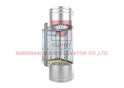 China 2.0m/S Speed Capsule Panoramic Elevator , Glass Capsule Lift 13 Persons for sale
